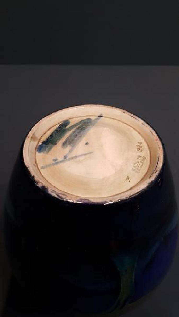 Moorcroft Moonlit Blue Pewter Top Biscuit Jar - Image 5