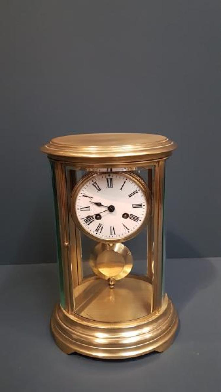 Victorian Oval Four Glass Clock - Image 1