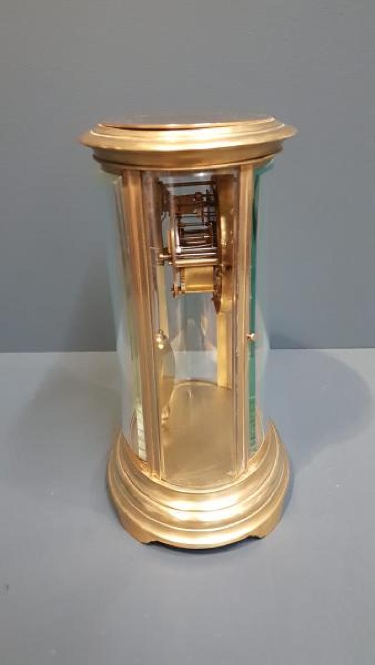 Victorian Oval Four Glass Clock - Image 4