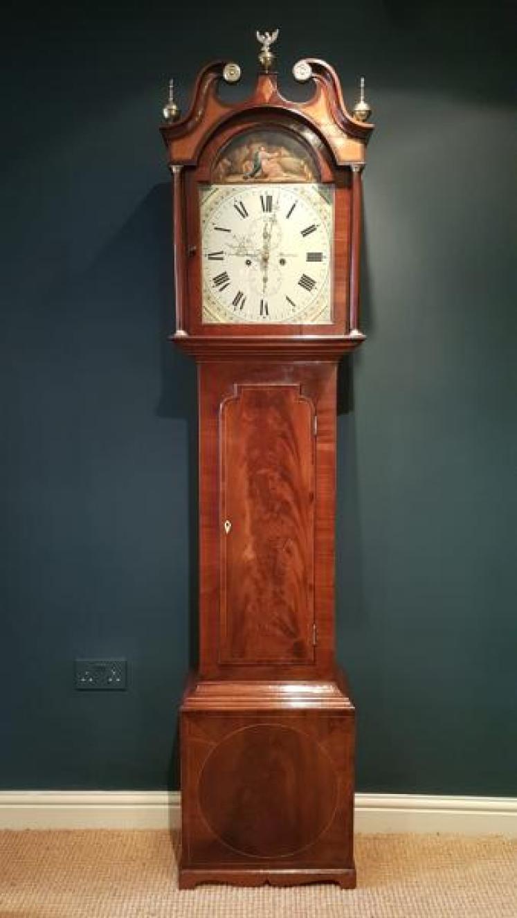 Small George III Scottish 8 Day Longcase Clock - Image 1