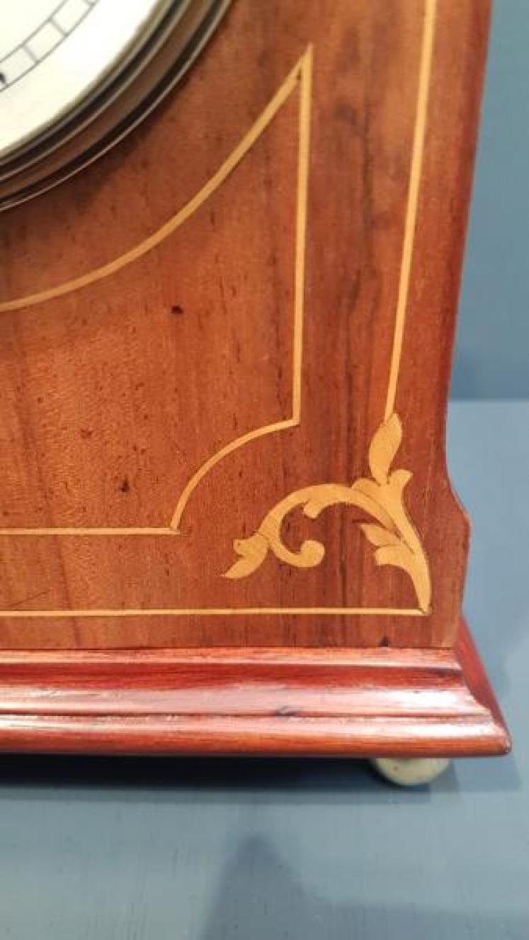 Fine Quality Edwardian Inlaid Mantel Clock - Image 6