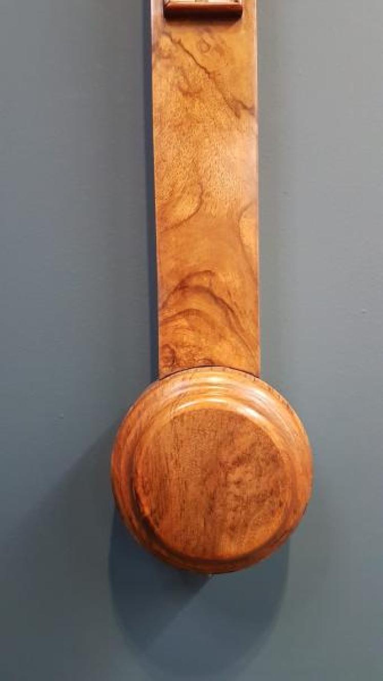 Victorian Burr Walnut Stick Barometer - Image 5