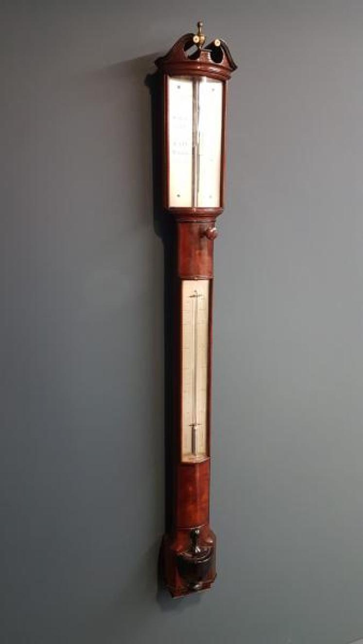 Fine Quality Regency Bow Front Stick Barometer - Image 1