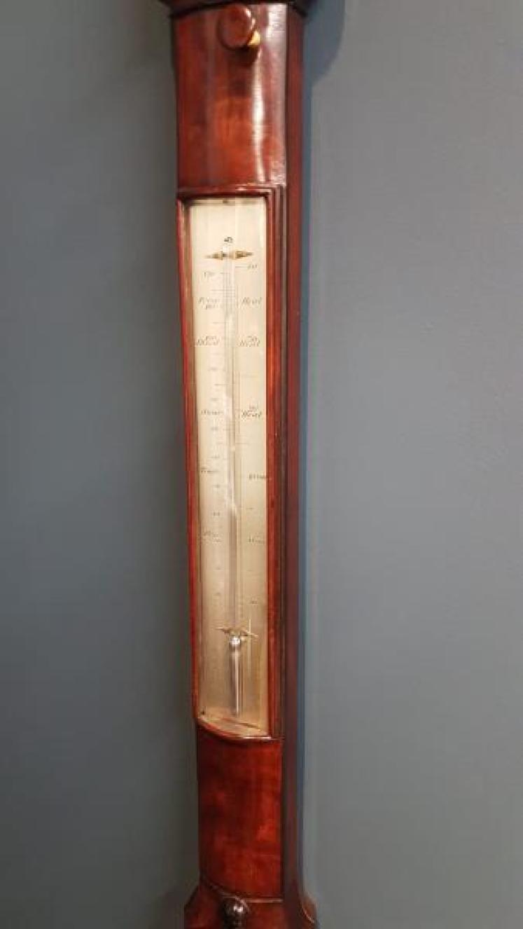 Fine Quality Regency Bow Front Stick Barometer - Image 3