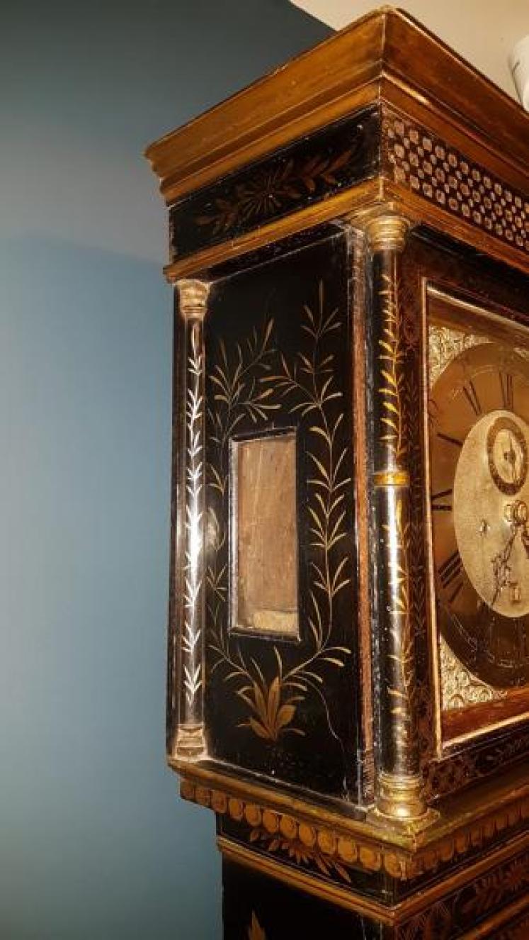 George III Chinoiserie Cased 8 Day Longcase Clock by Thomas Bullock - Image 3