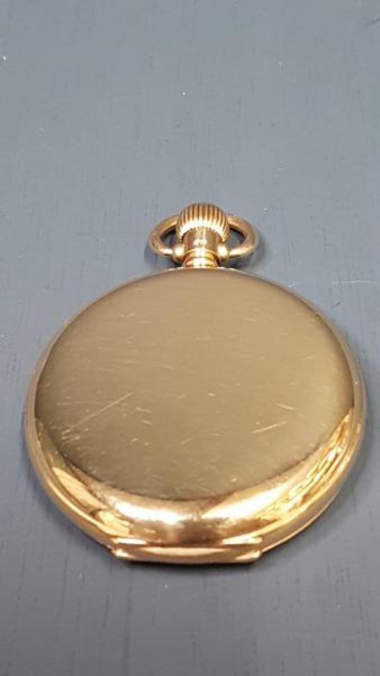 18ct Gold Hunter Pocket Watch by Benson - Image 4