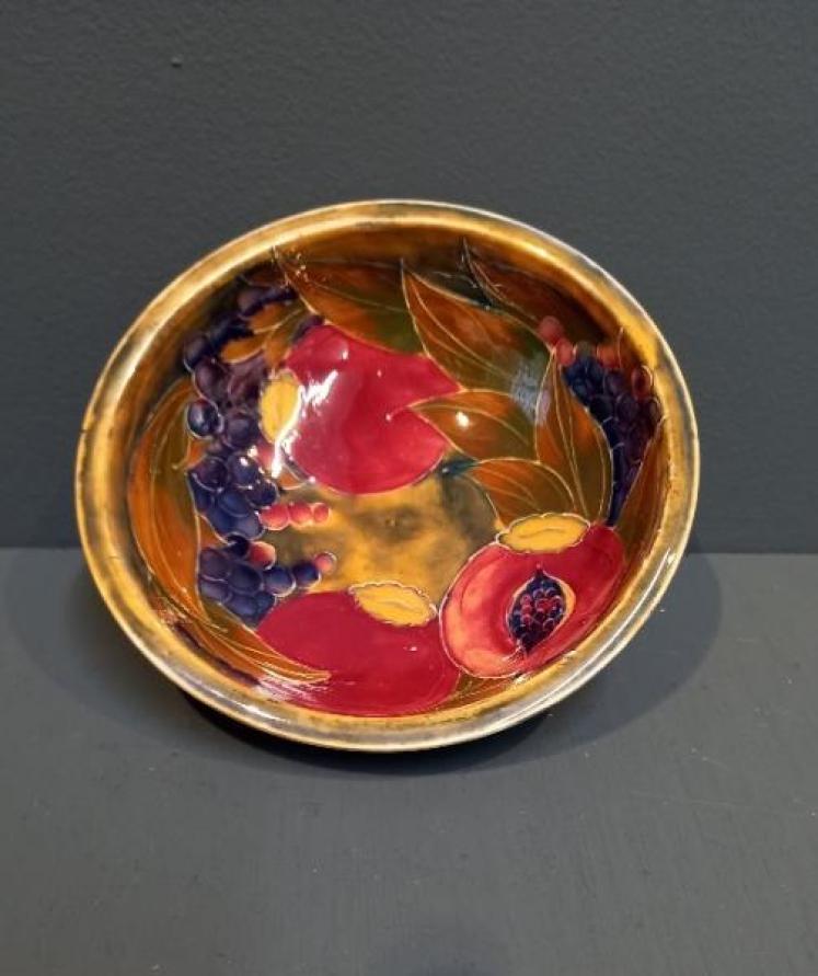 Early Moorcroft Pomegranate on Ochre Bowl - Image 7