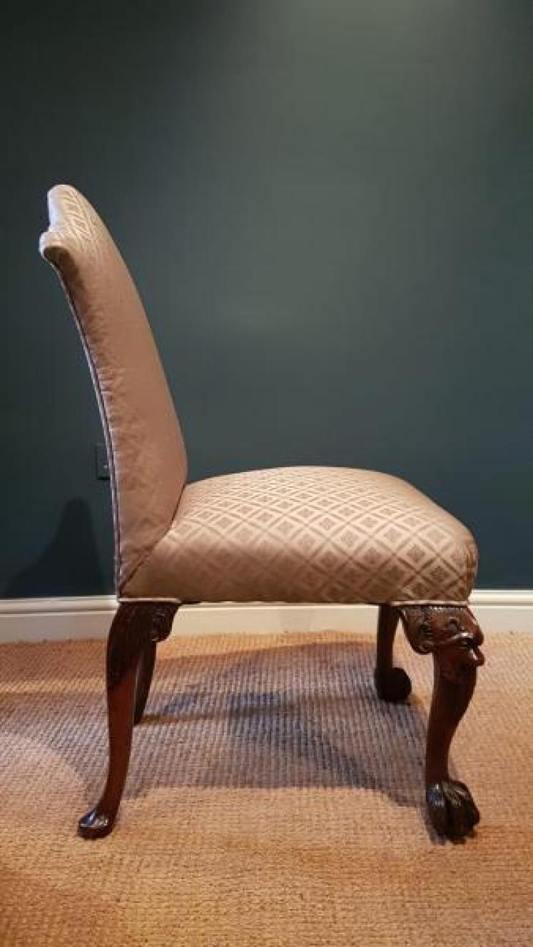 George III Red Walnut Irish Side Chair - Image 2