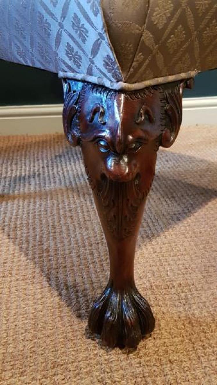 George III Red Walnut Irish Side Chair - Image 4