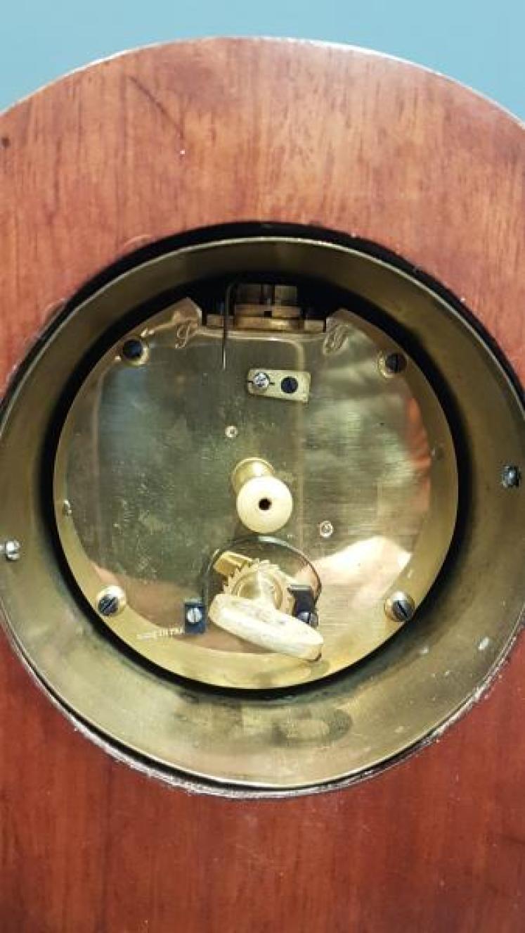 Edwardian Inlaid Mahogany Mantel Clock - Image 3