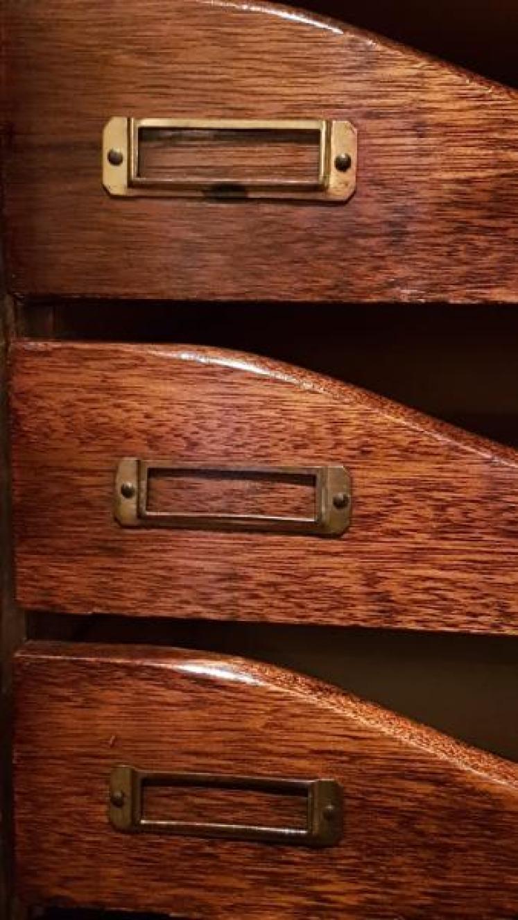 Edwardian Mahogany Filing Cabinet - Image 6