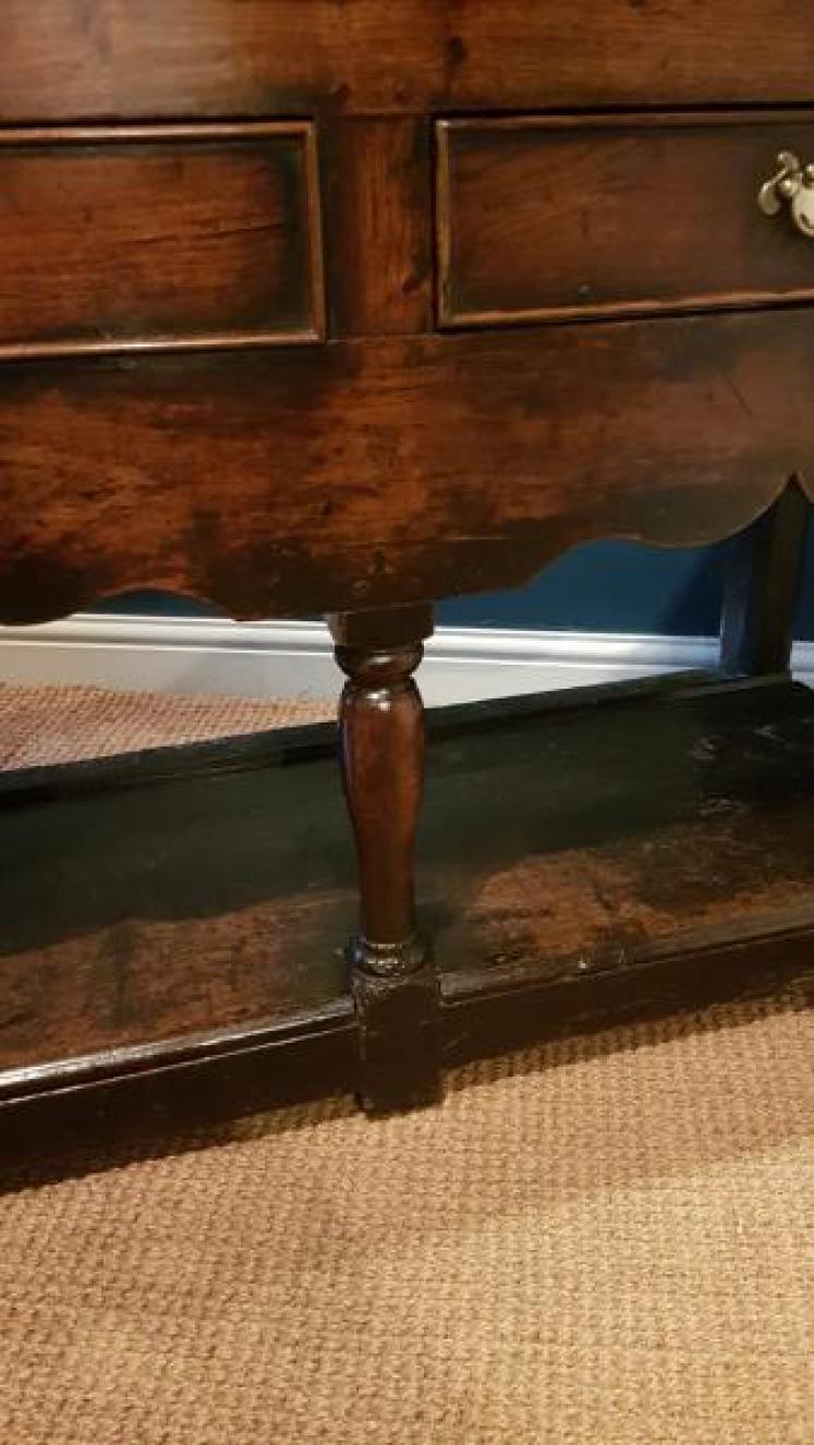 Outstanding George II Oak Open Pot Board Dresser - Image 2