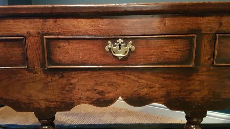 Outstanding George II Oak Open Pot Board Dresser - Image 3