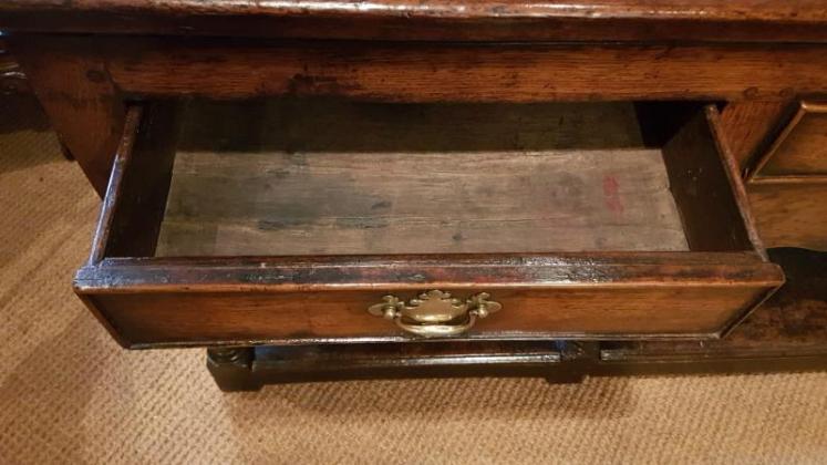 Outstanding George II Oak Open Pot Board Dresser - Image 5