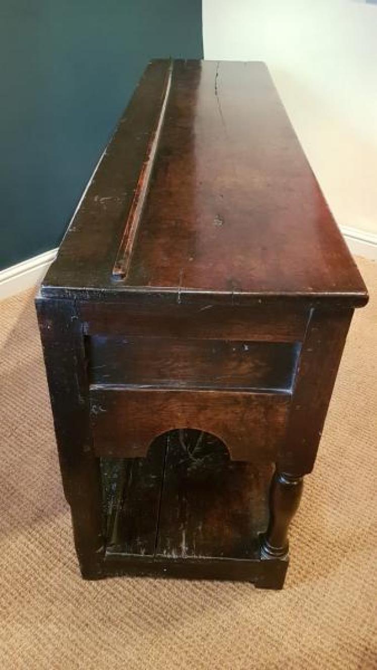 Outstanding George II Oak Open Pot Board Dresser - Image 6