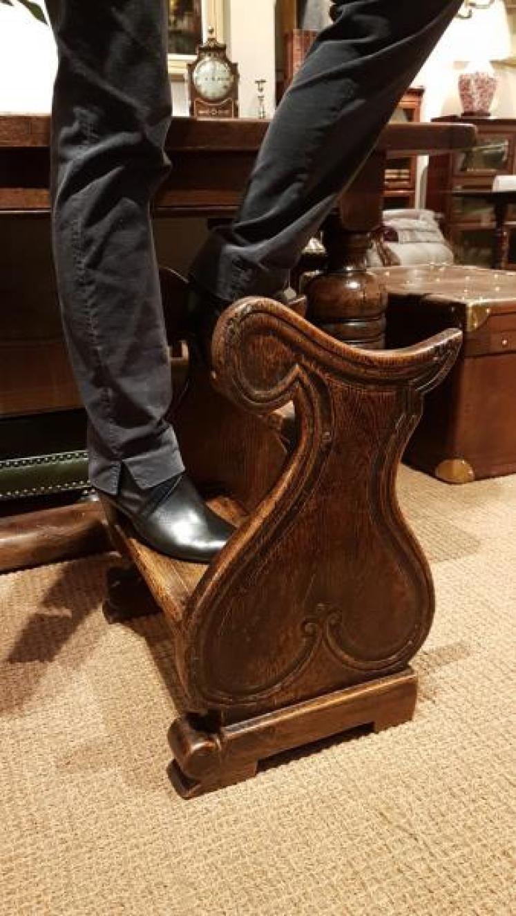 Set of Victorian Oak Library Steps - Image 7