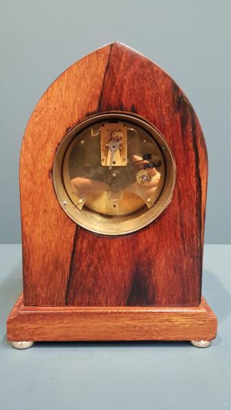Edwardian Inlaid Rosewood Mantel Clock - Image 2