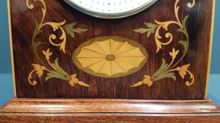 Edwardian Inlaid Rosewood Mantel Clock - Image 4