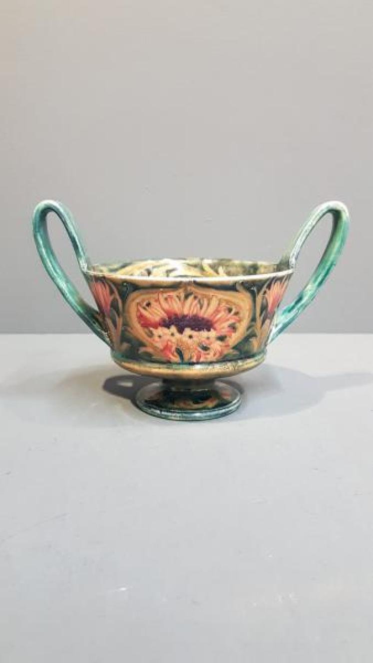 Early Moorcroft Cornflower Twin Handle Vase - Image 1