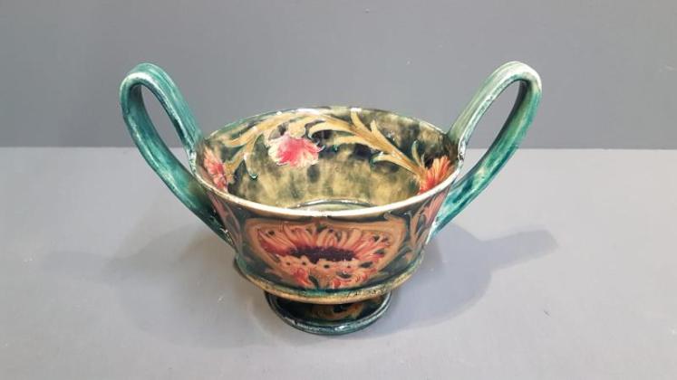 Early Moorcroft Cornflower Twin Handle Vase - Image 2