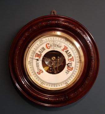 Large Aneroid Wheel Barometer
