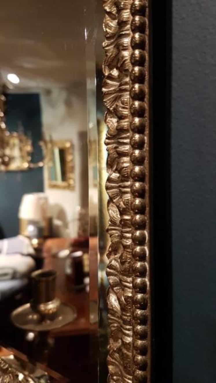 Victorian Gilt Brass Mirror Back Wall Sconce - Image 4