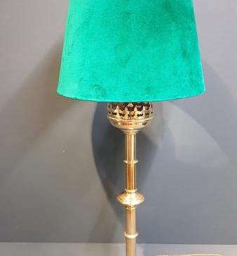 Candlestick Lamp and Shade