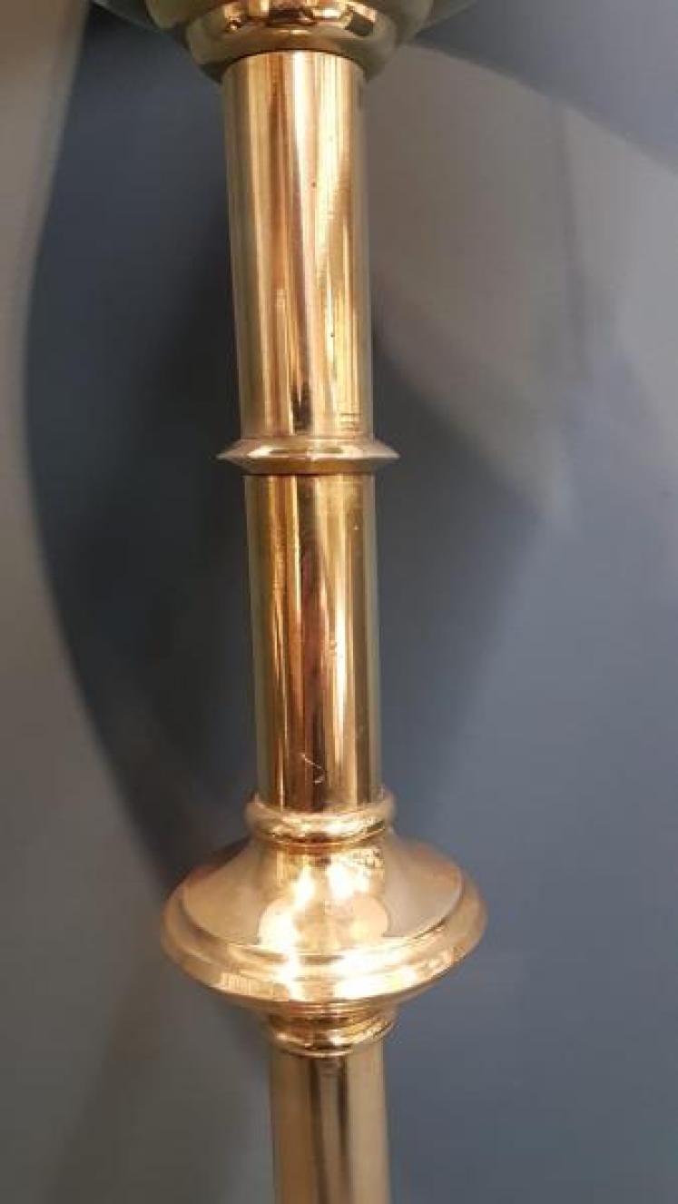 Candlestick Lamp and Shade - Image 5