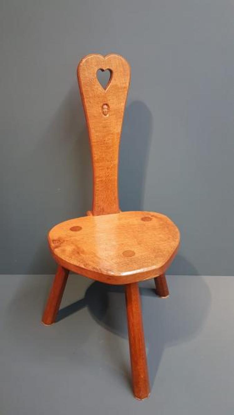 Alan Acorn Man Grainger Adzed Oak Stool - Image 1
