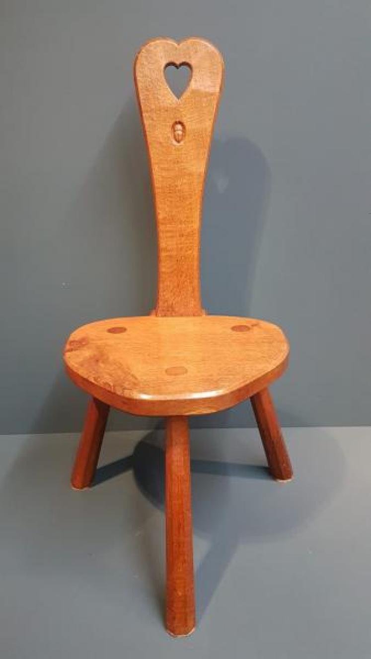 Alan Acorn Man Grainger Adzed Oak Stool - Image 7