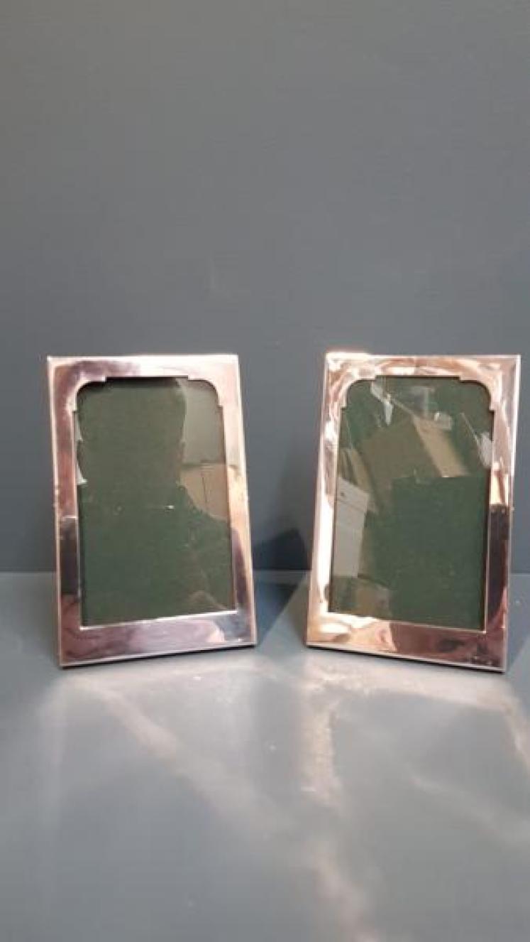 Matching Pair of Sampson Morden Silver Photo Frames - Image 1