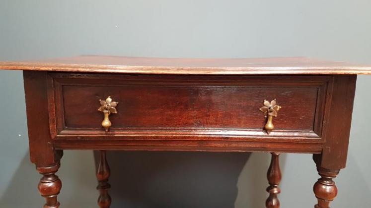 George II Oak Single Drawer Side Table - Image 4