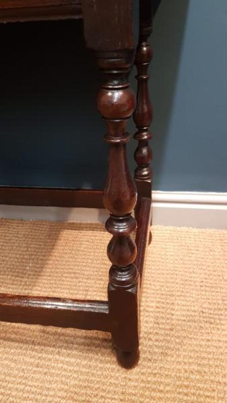 George II Oak Single Drawer Side Table - Image 6