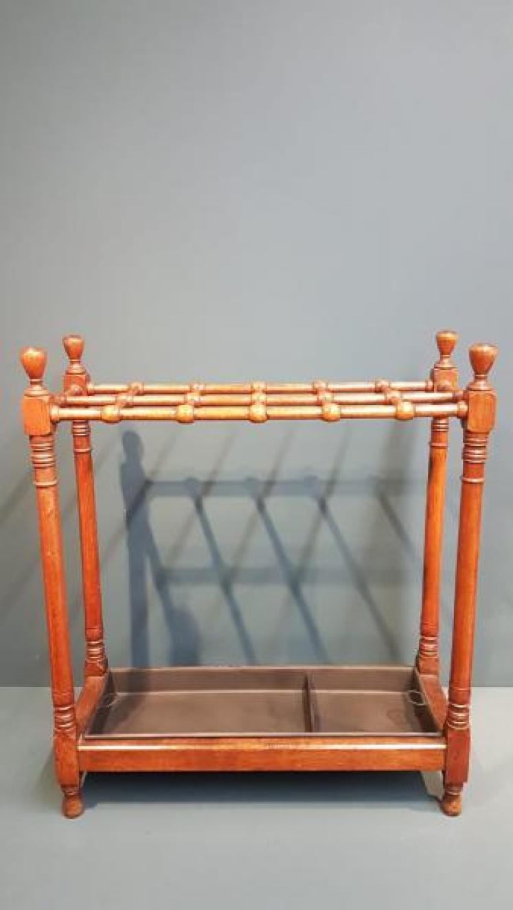 Victorian Walnut Country House Stick Stand - Image 1