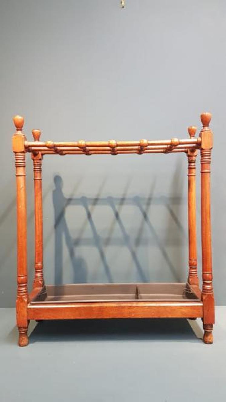 Victorian Walnut Country House Stick Stand - Image 6
