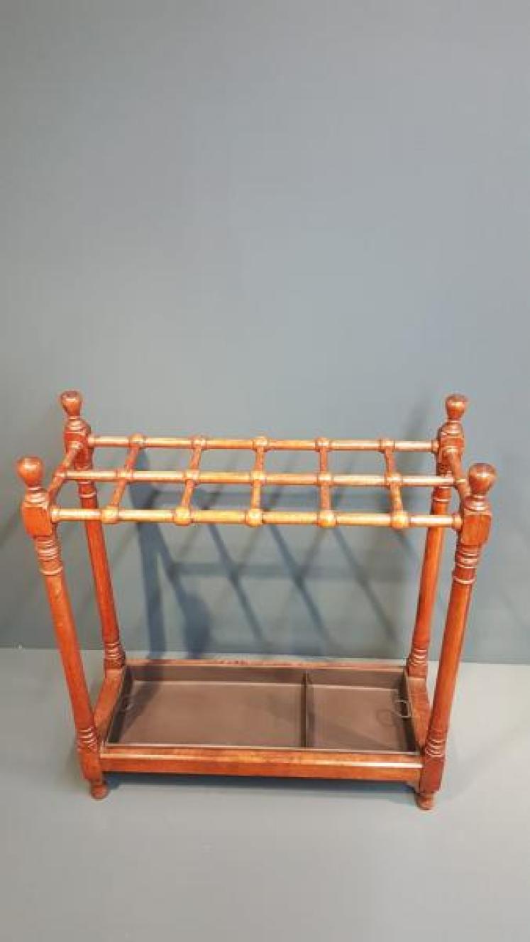 Victorian Walnut Country House Stick Stand - Image 7