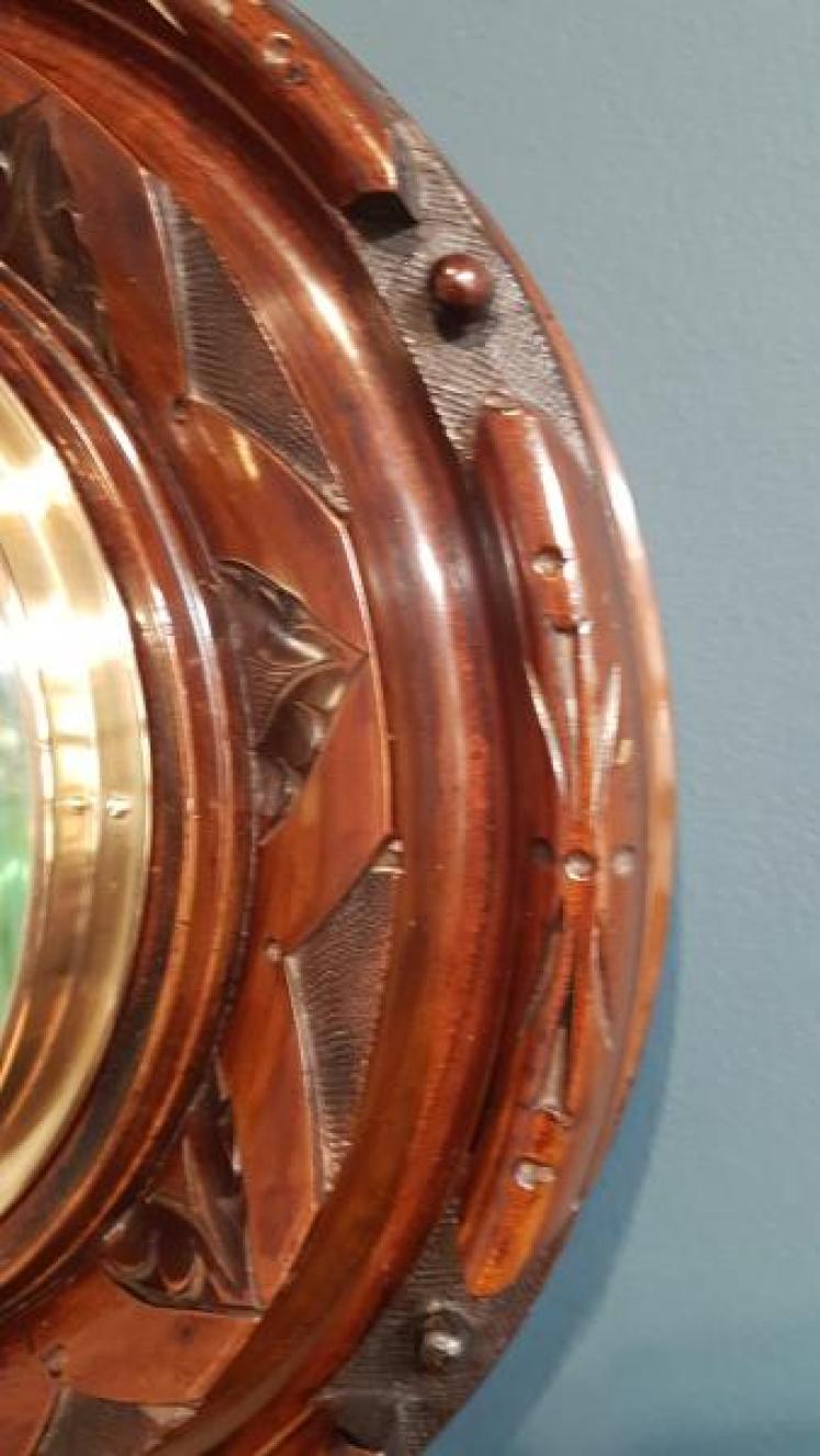 Victorian Walnut 12" Skeletonised Barometer - Image 6