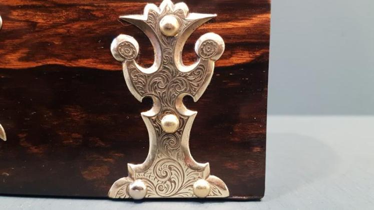 Superb Early Victorian Coromandel Scent Bottle Box - Image 3