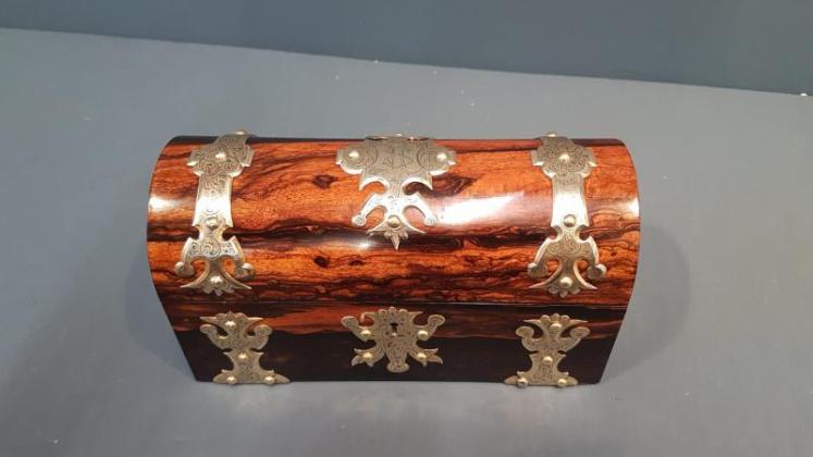 Superb Early Victorian Coromandel Scent Bottle Box - Image 7