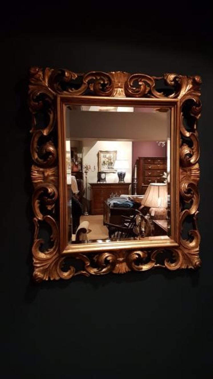 Late Victorian Timber Gilt Mirror - Image 1