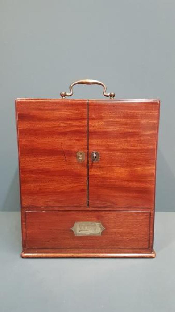 Victorian Mahogany Apothecary Box and Original Contents - Image 5