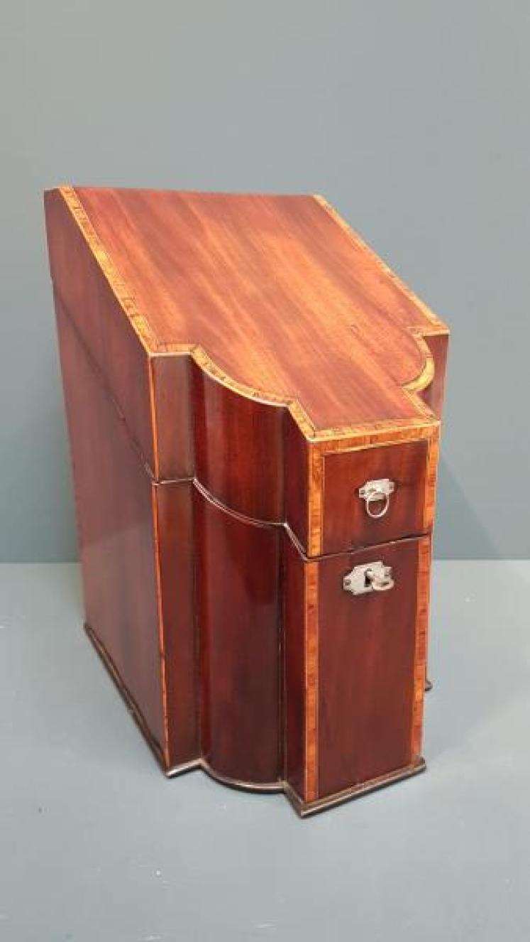 George III Mahogany Knife Box - Image 4