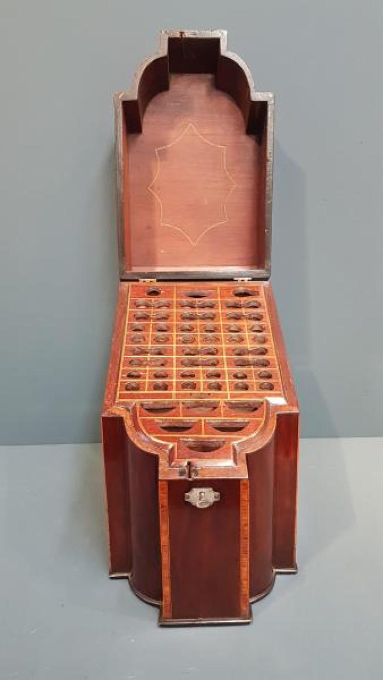 George III Mahogany Knife Box - Image 7