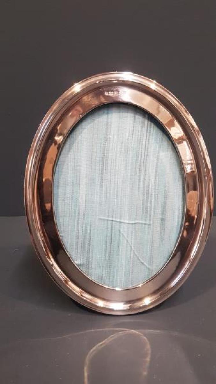 Edwardian Oval Silver Photo Frame - Image 6
