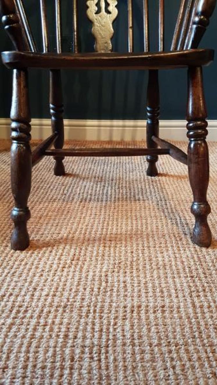 Early Victorian Ash & Elm High Back Windsor Armchair - Image 6