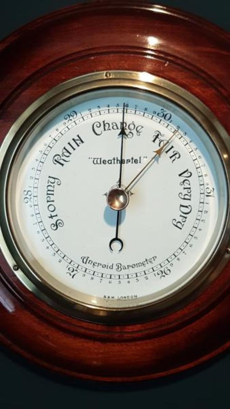 Victorian Short & Mason 'Weathertel' Barometer - Image 5