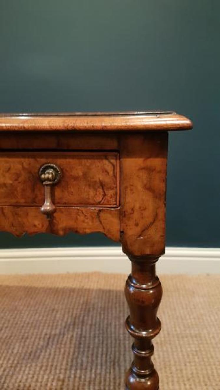 Superb William & Mary Style Walnut Side Table - Image 5
