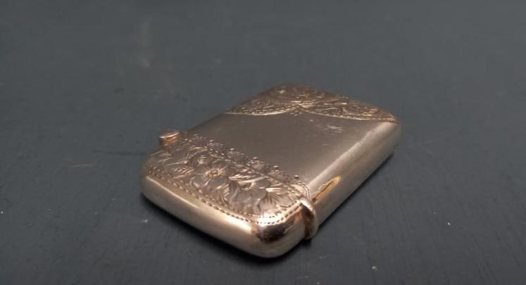 Victorian Engraved Silver Vesta Case - Image 5