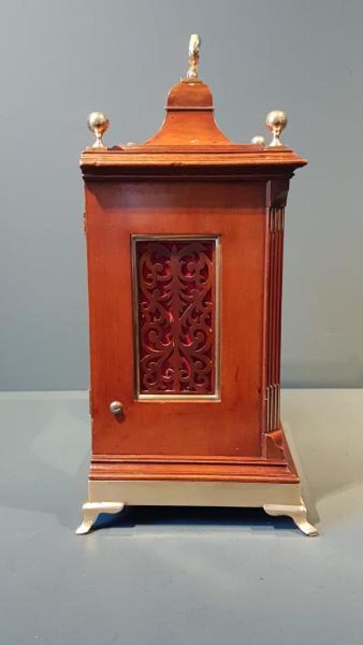 Late Victorian Mahogany Double Fusee Bracket Clock - Image 2