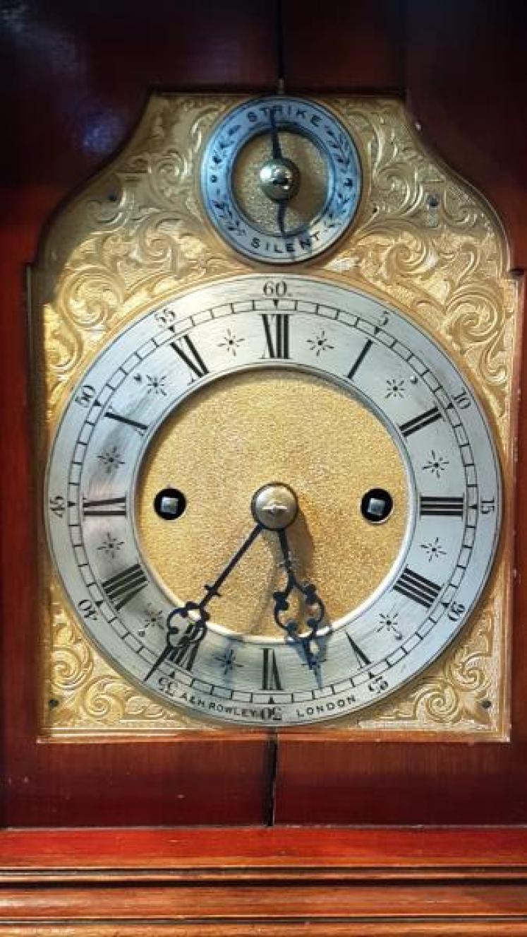 Late Victorian Mahogany Double Fusee Bracket Clock - Image 5